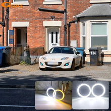 For Mazda Mx-5 Mx 5 Miata Roadster NB NC ND Ultra Bright A/W Switchback DRL Turn Signal Light Led Angel Eyes Kit Halo Rings