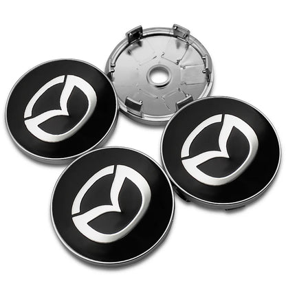 4Pcs 56mm/60mm Car Wheel Center Hub Caps Rim Cover Badge Emblem For Mazda 2 3 5 6 323 626 CX3 CX5 CX30 RX8 MX5 Atenza Axela MS