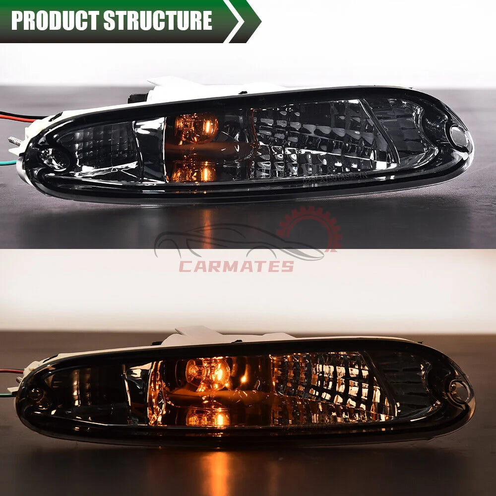 Front Bumper Signal Lights Fit for 1990-1997 Mazda MX-5 Miata Fog/driving Lights Halogen Fog/driving Lamp