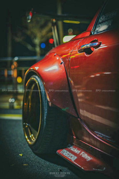 For Mazda MX5 Miata NC Roadster Stance Workz Style Fiberglass Rear Fender With Extension FRP Wheel Flare Arch Wide Body Kit