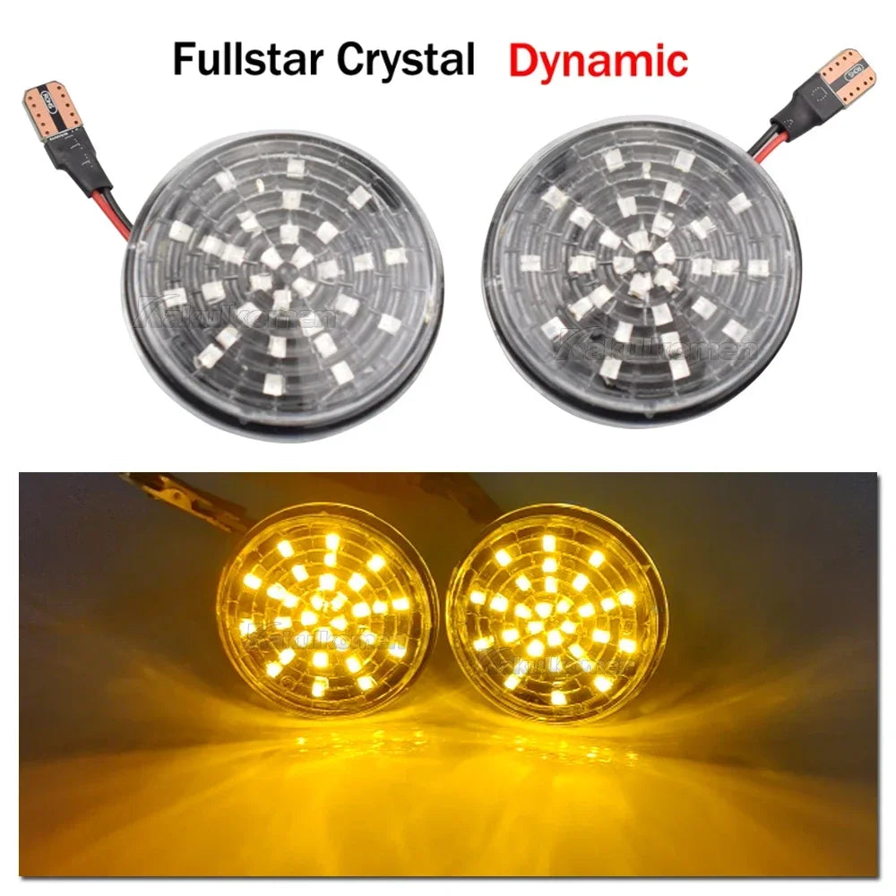 2Pcs Led Dynamic Blinker Indicator Side Marker Turn Signal Light Accessorie For Mazda MX5 Miata Mk1 Mk2 Mk3 1989-2015 Na Nb Nc