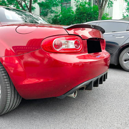 For Mazda MX-5 Miata NC 2006-2015 Rear Lip Spoiler Rear Bumper Shovel Lower Lip Splitter Modification Car Body Kit Glossy Black