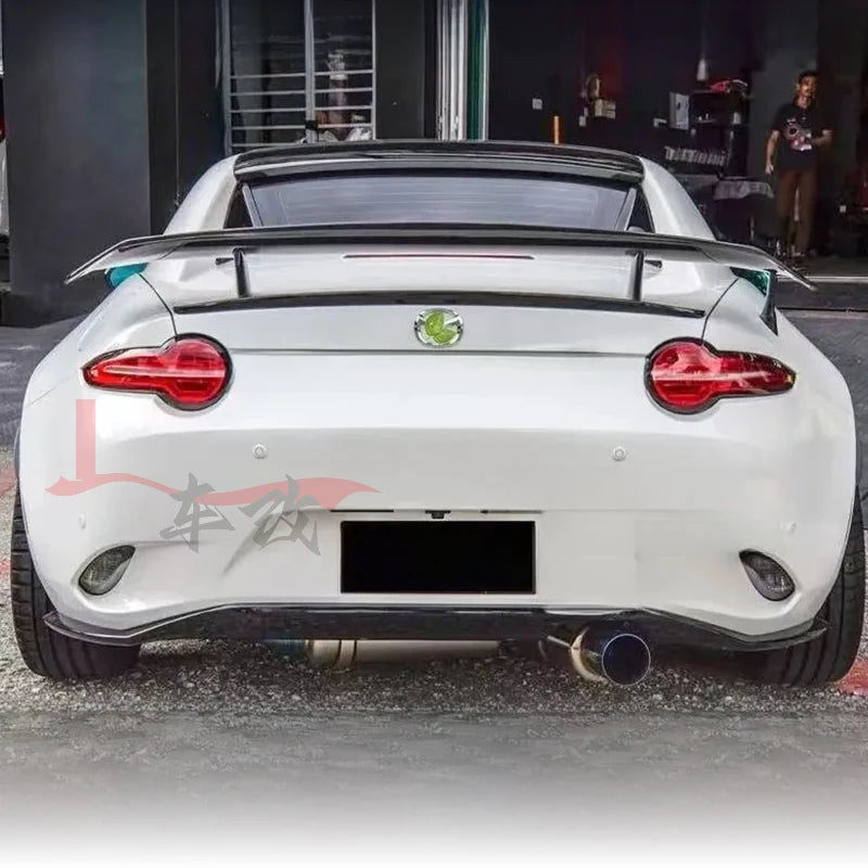 For 2016-2023 Mazda MX5 MX-5  Frp/Genuine Carbon Fiber and Miata Garage Rear Wing Decoration PK Style Rear Spoiler