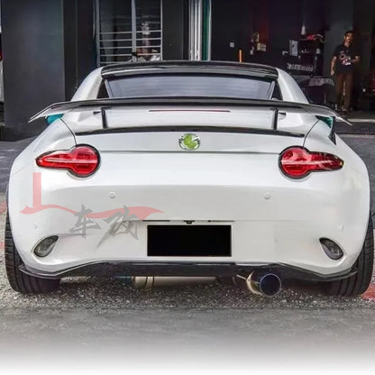 For 2016-2023 Mazda MX5 MX-5  Frp/Genuine Carbon Fiber and Miata Garage Rear Wing Decoration PK Style Rear Spoiler