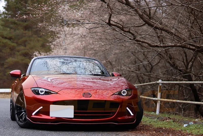 For Mazda Mx-5 Mx 5 Miata Roadster NB NC ND Ultra Bright A/W Switchback DRL Turn Signal Light Led Angel Eyes Kit Halo Rings