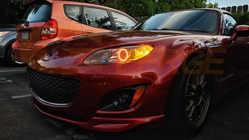 Kit de Luces LED Angel Eyes Switchback DRL + Intermitente para Mazda MX-5 NB/NC/ND (2001-2020)