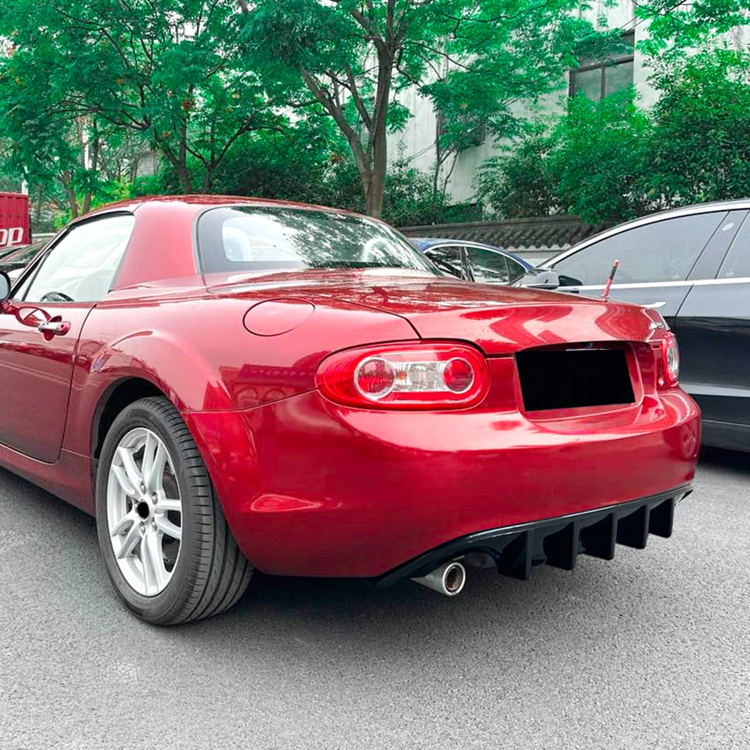 For Mazda MX-5 Miata NC 2006-2015 Rear Lip Spoiler Rear Bumper Shovel Lower Lip Splitter Modification Car Body Kit Glossy Black