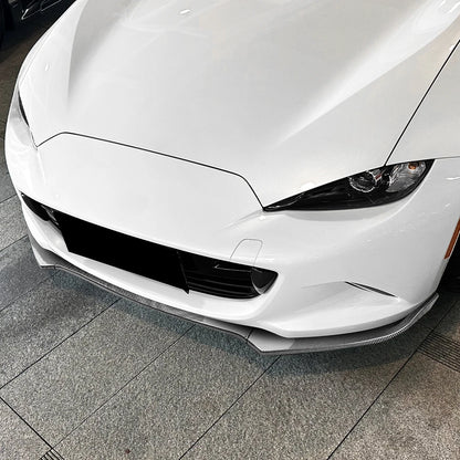 For Mazda MX-5/ Miata ND 2016+ Front Bumper Shovel Front Lip Spoiler Exterior Modification Glossy Black ﻿
