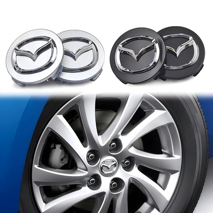 4Pcs 56mm/60mm Car Wheel Center Hub Caps Rim Cover Badge Emblem For Mazda 2 3 5 6 323 626 CX3 CX5 CX30 RX8 MX5 Atenza Axela MS