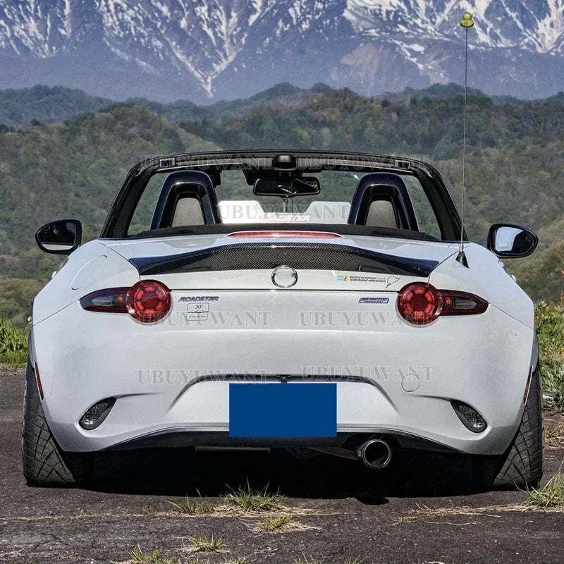 For Mazda MX5 Miata ND RF LMS Style High Quality Carbon Fiber Spoiler Rear Wing Racing Car Styling Tail Lip Wing Body Kit